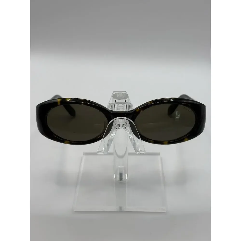 Vintage Ralph Lauren 941/S 086 Tortoise Oval Sunglasses Brown Lenses